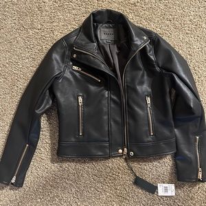 Black Leather BlankNYC faux Leather Moto Jacket Nordstrom